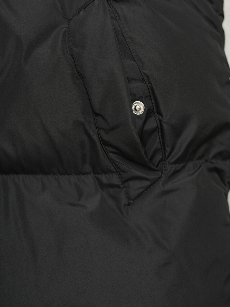 Kurtka zimowa damska długa pikowana czarna OZONEE JS/5M3163/392Z