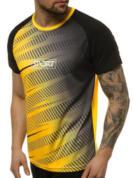 T-Shirt męski żółty OZONEE JS/KS2060