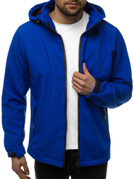 Kurtka softshell męska z kapturem niebieska OZONEE JS/56008Z