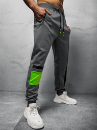 Spodnie dresowe męskie grafitowe OZONEE JS/K10132