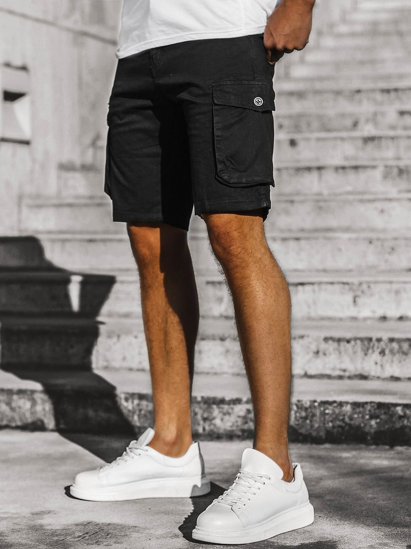 Шорти джинові чоловічі Чорнi OZONEE JS/HH5011