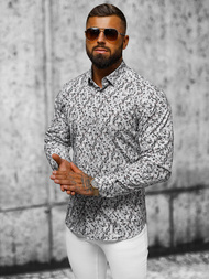 Класична сорочка чоловіча сірий OZONEE O/V63