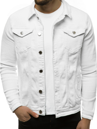Kurtka jeans męska biała OZONEE G/620