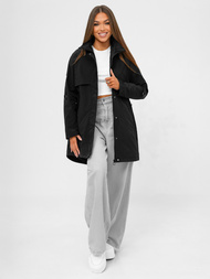 Kurtka damska przejściowa czarna OZONEE JS/16M9235/392