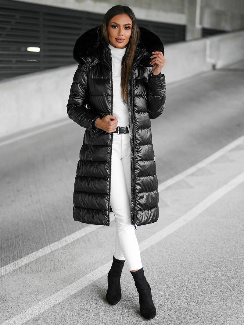 Куртка жіноча чорна OZONEE JS/16M9127/392Z