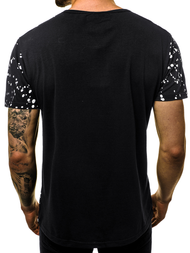 T-Shirt męski czarny OZONEE JS/KS1978