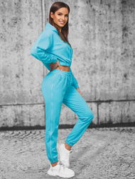 Жіночий спортивний костюм з двох частин Яскраво-Синiй OZONEE O/HW251213B