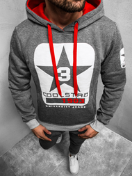 Bluza męska z kapturem grafitowa js/y10001bz