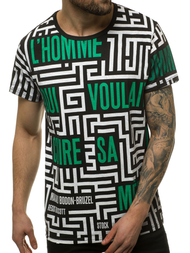 T-Shirt męski czarny OZONEE JS/KS2020