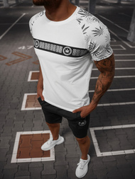 Komplet dresowy męski biało-czarny OZONEE O/HM760