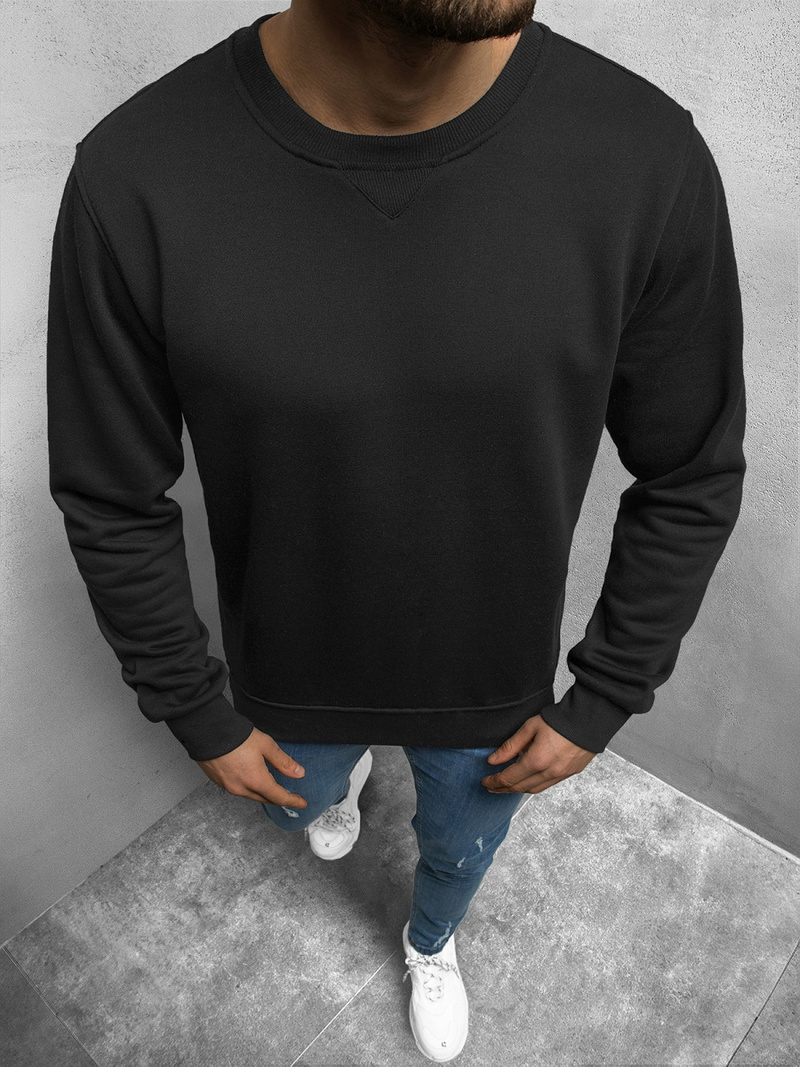 Bluza męska crewneck czarna OZONEE JS/2003Z
