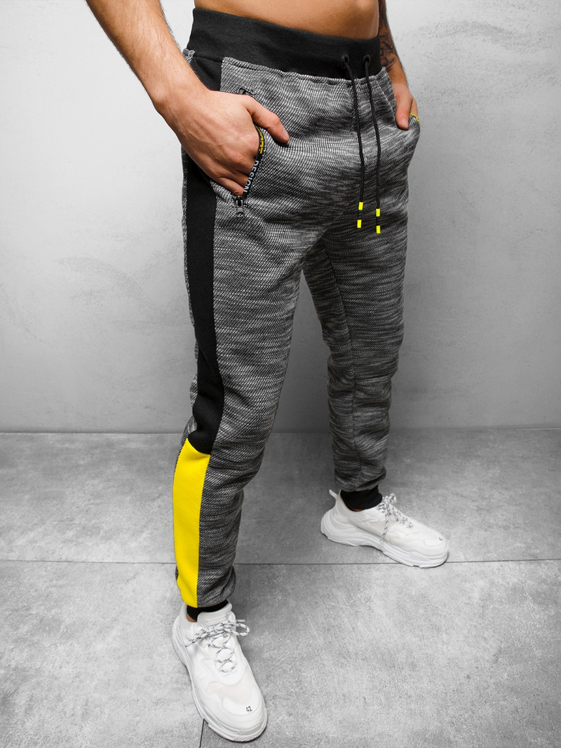 Spodnie dresowe męskie grafitowe OZONEE JS/K60018Z