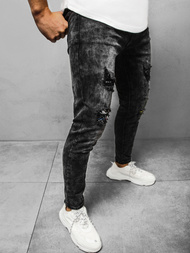 Джинси чоловічі Чорнi OZONEE DR/TF102Z