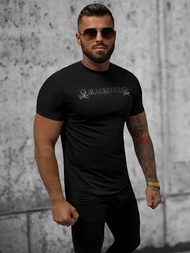 T-shirt męski slim fit czarny OZONEE NB/MT3050