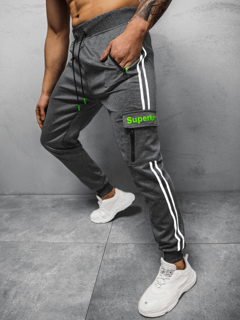 Штани спортивні чоловічі Графітові OZONEE JS/K10280