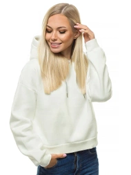Bluza z kapturem damska ecru OZONEE O/12102