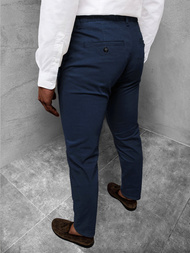 Spodnie chinosy męskie granatowe OZONEE JB/JP1143/9