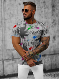 T-shirt męski szary OZONEE JS/8T967