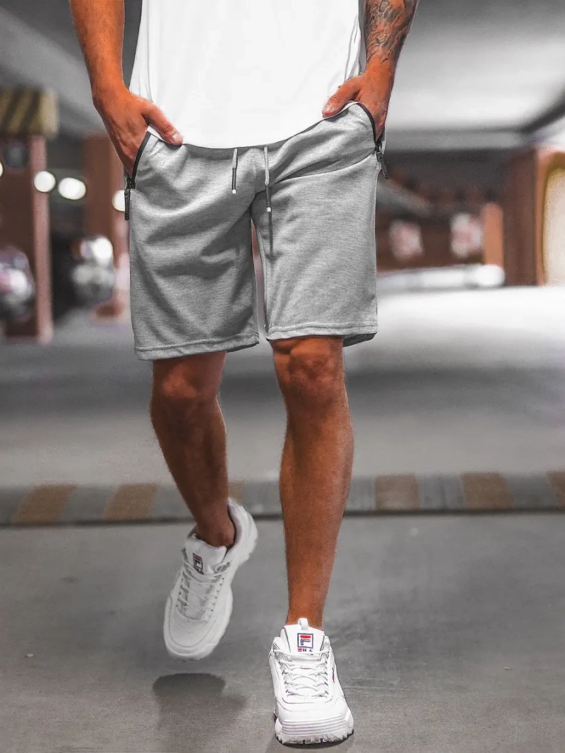 Spodenki dresowe męskie szare OZONEE O/WW20012/2