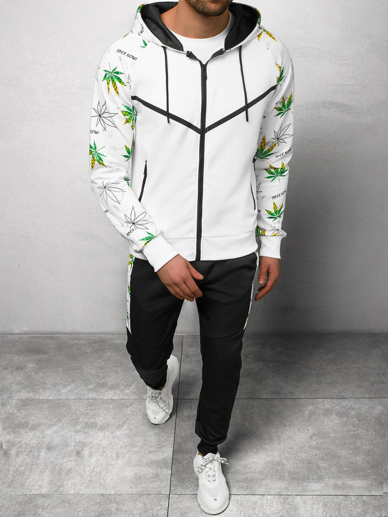 Спортивний костюм чоловічій Бiлий OZONEE O/HM703Z