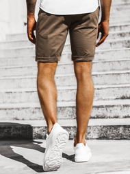 Шорти джинові чоловічі Коричневi OZONEE DJ/1006