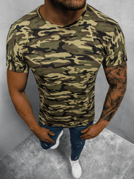 T-Shirt męski zielony-moro OZONEE O/BL70