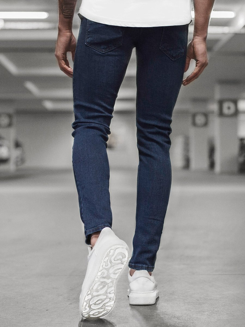 Spodnie męskie jeans niebieskie OZONEE O/4409/02