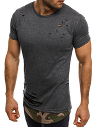 T-Shirt męski grafitowy OZONEE O/1115