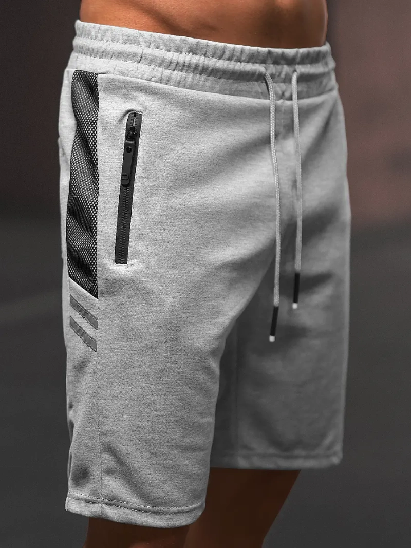 Spodenki dresowe męskie szare OZONEE O/WW20017/2