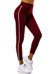 Legginsy damskie bordowe OZONEE JS/1036/B6