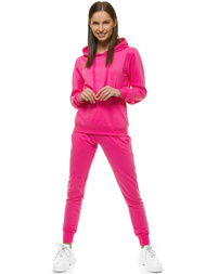 Bluza z kapturem damska ciemnoróżowa OZONEE JS/68B20002/19