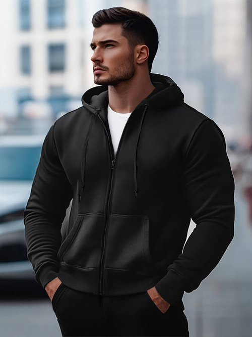 Толстовка чоловіча Чорна OZONEE JS/2008Z