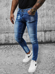Spodnie jeansowe męskie niebieskie OZONEE NB/MP0019BC