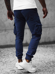 Spodnie męskie joggery granatowe OZONEE NB/MP0105BS