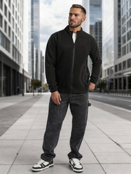 Bluza męska rozpinana czarna OZONEE JS/HH016/3