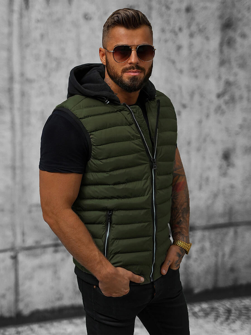 Безрукавка чоловіча xакi OZONEE N/7135Z