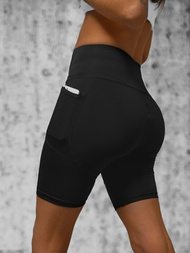Legginsy krótkie damskie kolarki czarne OZONEE O/YY9251A