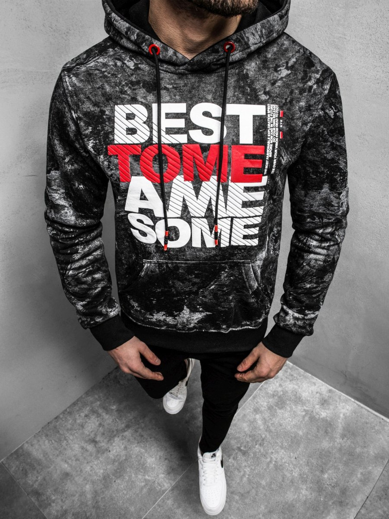 Bluza męska grafitowa OZONEE JS/DD269Z