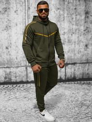 Komplet dresowy męski zielony OZONEE JS/8C8117/29