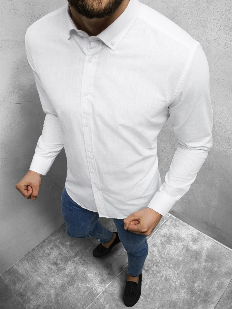 OZONEE O/3012Z сорочка чоловіча Бiла