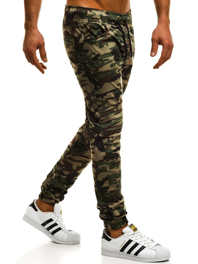 Штани чоловічі джоггери Камуфляжно-Зеленi OZONEE A/829