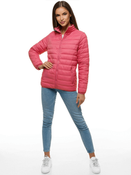 Kurtka przejściowa damska jasno-różowa OZONEE JS/M23037/42