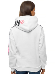 Bluza z kapturem damska biała OZONEE JS/B26015