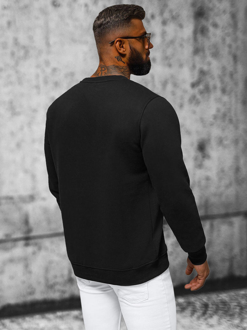 Толстовка чоловіча чорна OZONEE NB/MF2010