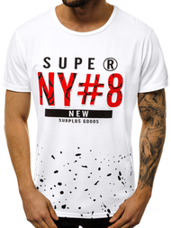 T-Shirt męski biały OZONEE JS/KS2028Z