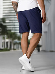 Шорти джинові чоловічі tемно-cинi OZONEE TMK/DC809/3Z