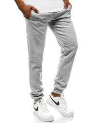 Spodnie dresowe męskie szare men/ck01