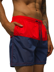 Шорти для плавання червоний і темно-синій  OZONEE JS/HM062