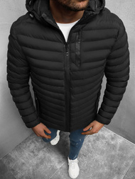 Kurtka zimowa męska pikowana czarna OZONEE JS/M13057/392Z