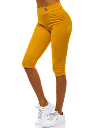Legginsy krótkie damskie camelowe OZONEE JS/1027/A10